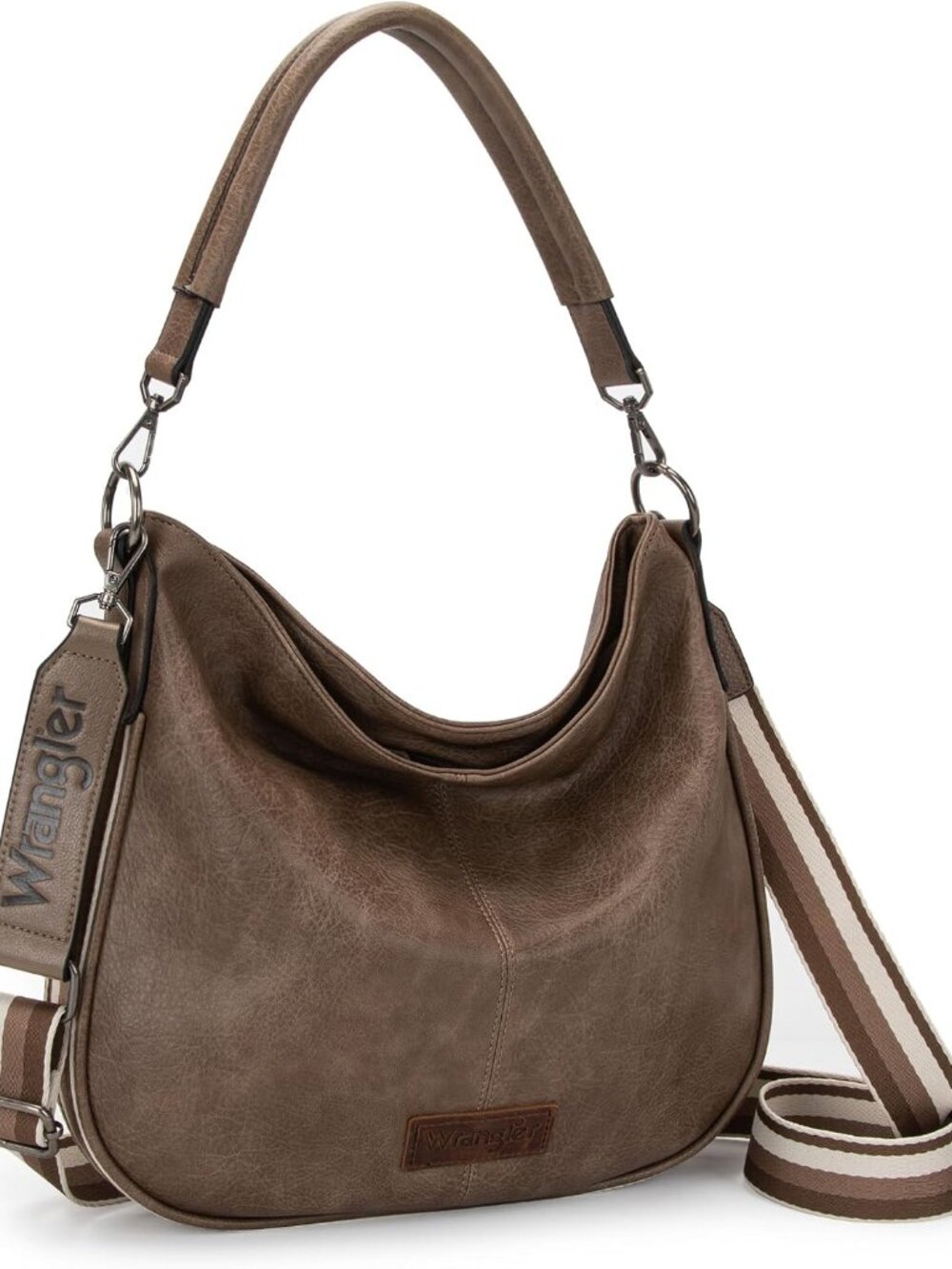 Wrangler Hobo Bags Crossbody Bag for Women Shoulder Purse Handbags with Adjustab